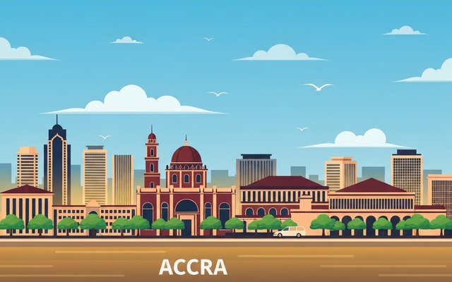 Illustration of Accra, Ghana