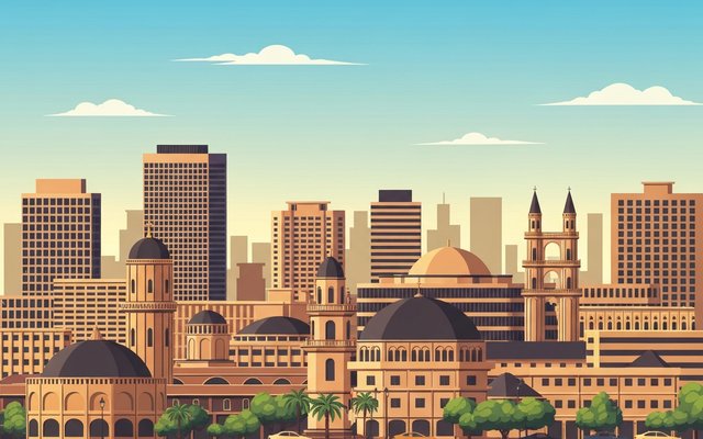 Illustration of Addis Ababa, Ethiopia