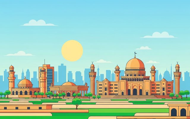 Illustration of Baghdad, Iraq