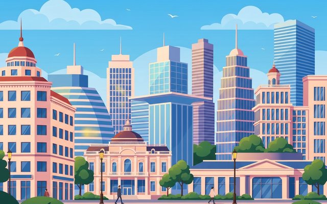Illustration of Bogota, Colombia