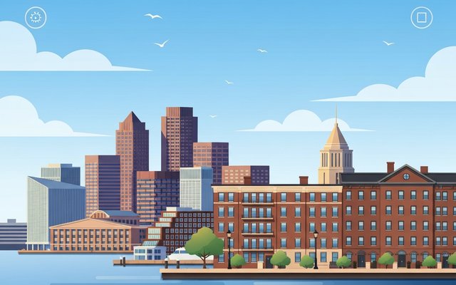 Illustration of Boston, MA