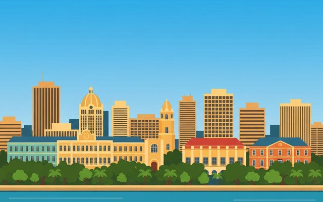 Illustration of Bridgetown, Barbados