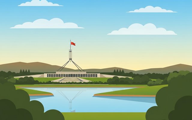 Illustration of Canberra, Australia