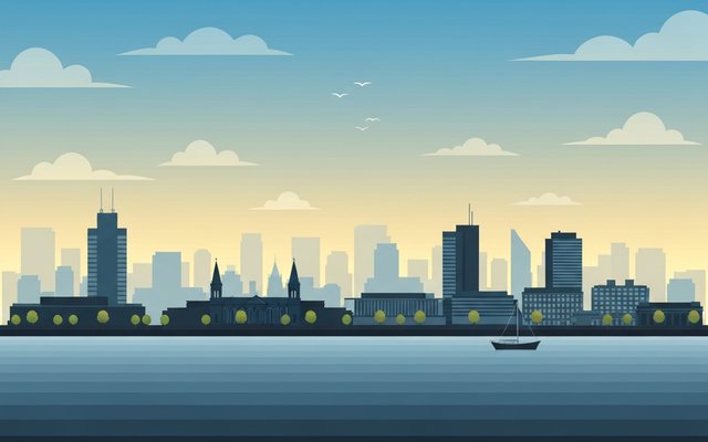Illustration of Cardiff, United Kingdom