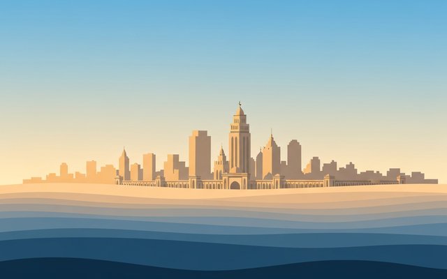 Illustration of Casablanca, Morocco
