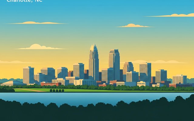 Illustration of Charlotte, NC
