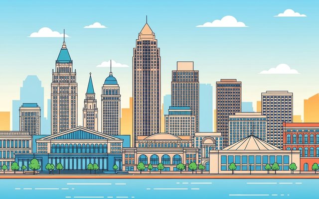 Illustration of Cleveland, OH