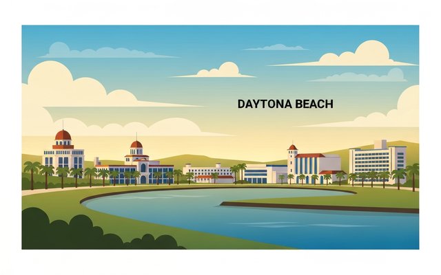 Illustration of Daytona Beach, FL