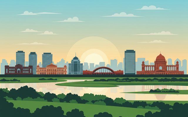 Illustration of Dhaka, Bangladesh
