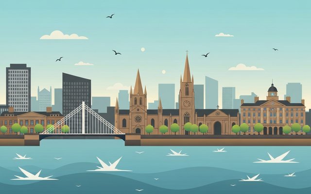 Illustration of Dublin, Ireland