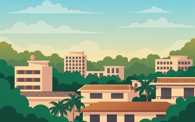 Illustration of Georgetown, Guyana
