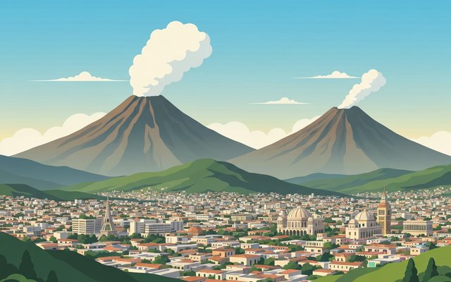 Illustration of Guatemala City, Guatemala