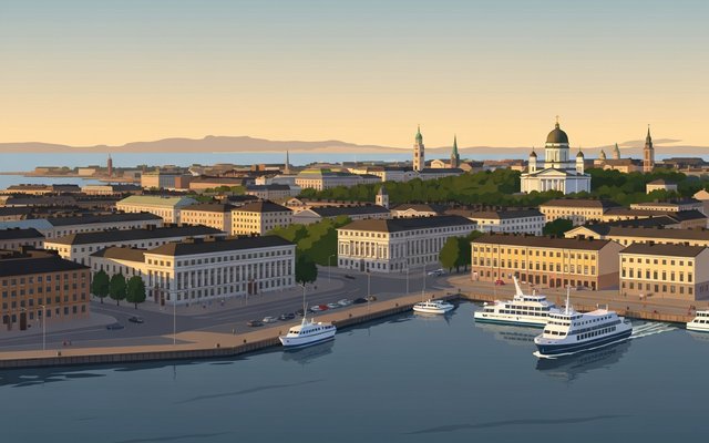 Illustration of Helsinki, Finland
