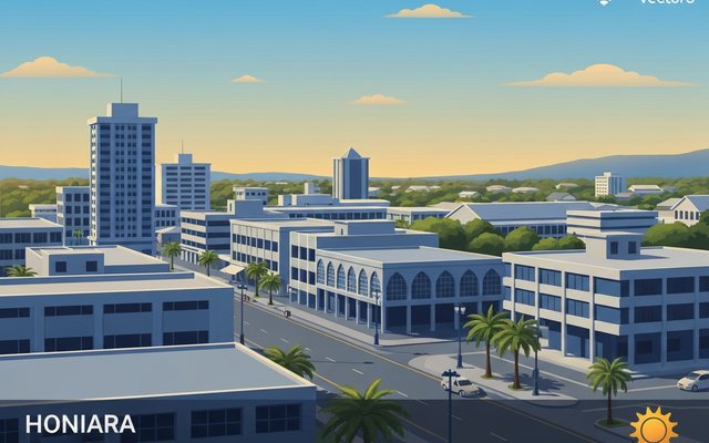 Illustration of Honiara, Solomon Islands