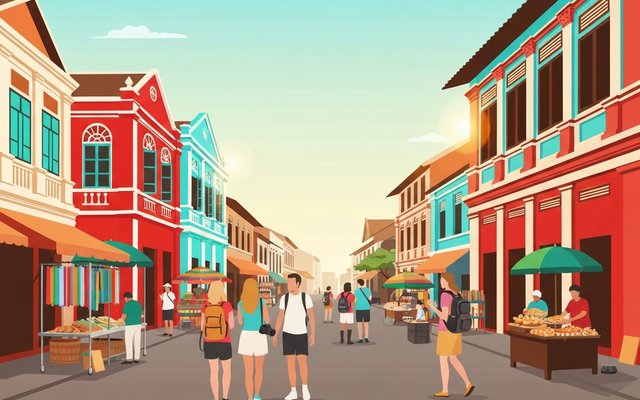 Illustration of Honolulu, HI