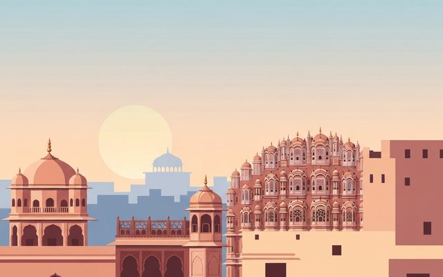 Illustration of Jaipur, India