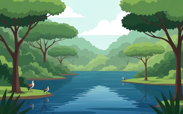 Illustration of Jakarta, Indonesia