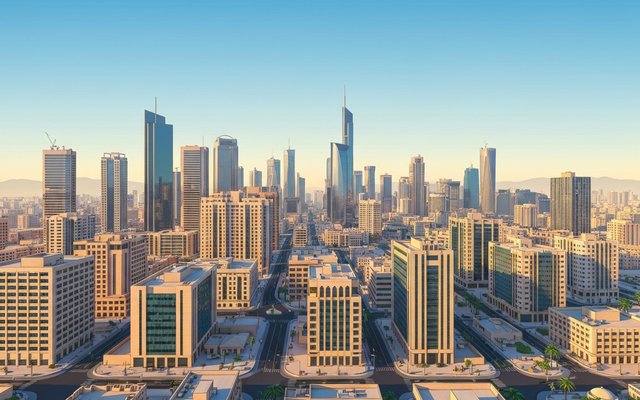 Illustration of Jeddah, Saudi Arabia