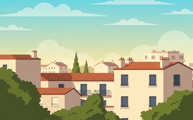 Illustration of Lyon, France