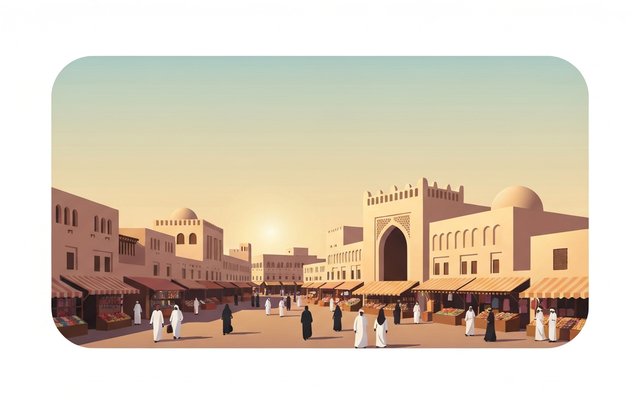 Illustration of Manama, Bahrain