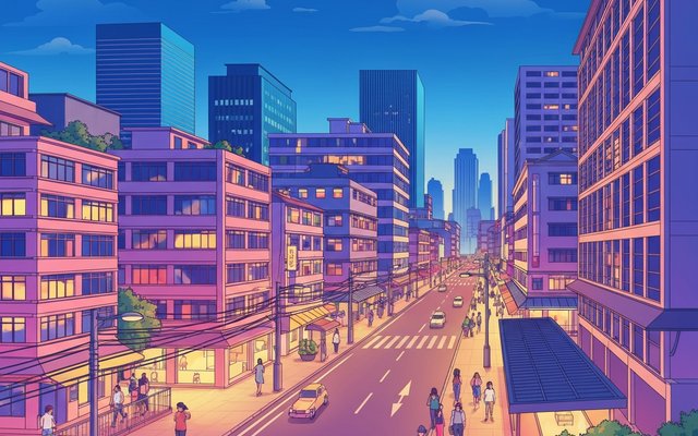 Illustration of Manila, Philippines