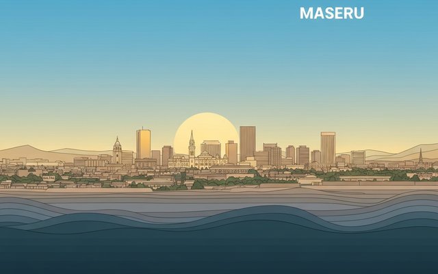 Illustration of Maseru, Lesotho