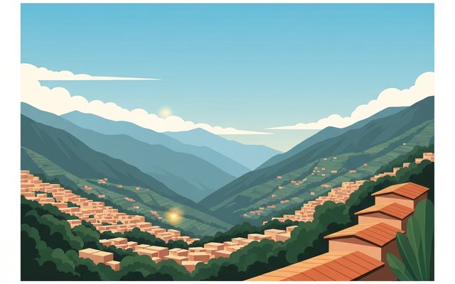 Illustration of Medellin, Colombia