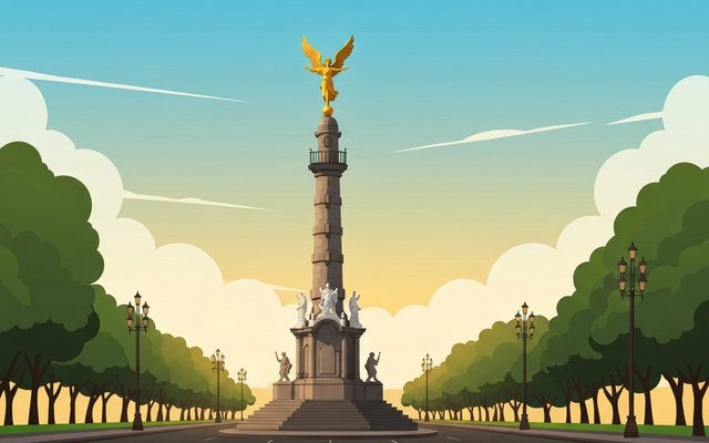 Illustration of Mexico City, Mexico