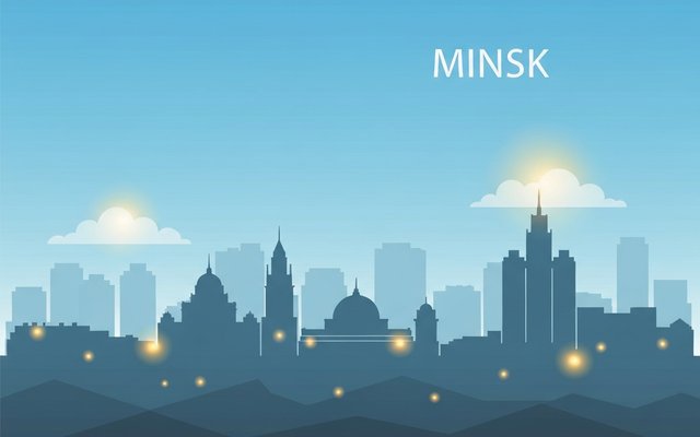Illustration of Minsk, Belarus