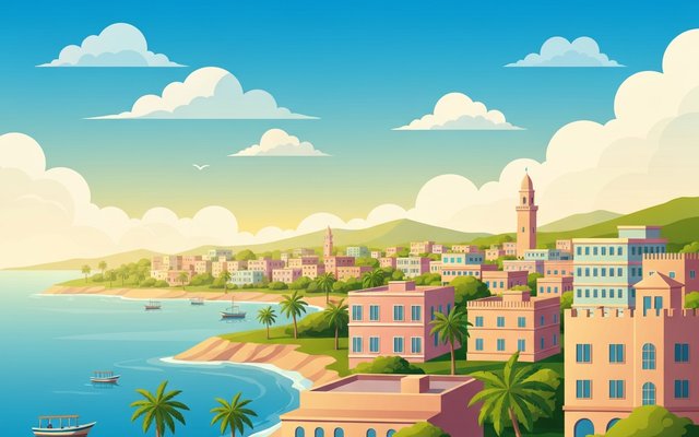 Illustration of Mogadishu, Somalia