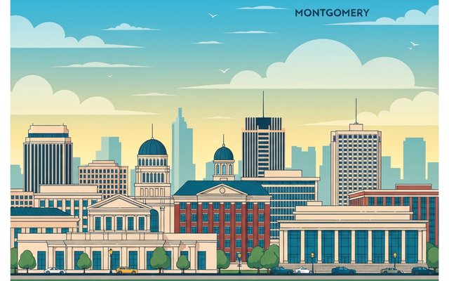 Illustration of Montgomery, AL