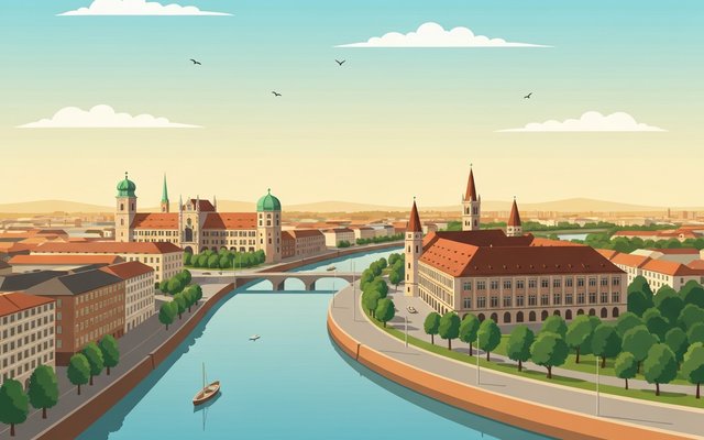 Illustration of Munich, Germany