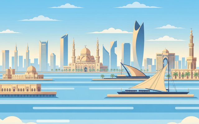 Illustration of Muscat, Oman