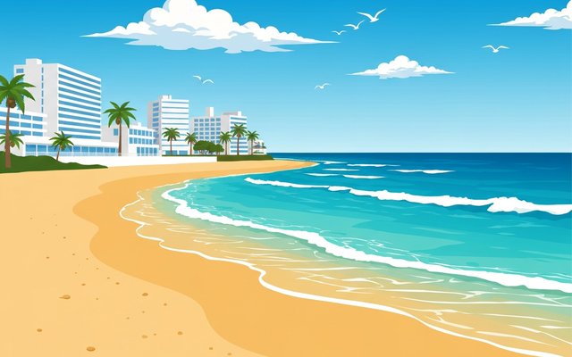 Illustration of Oranjestad, Aruba