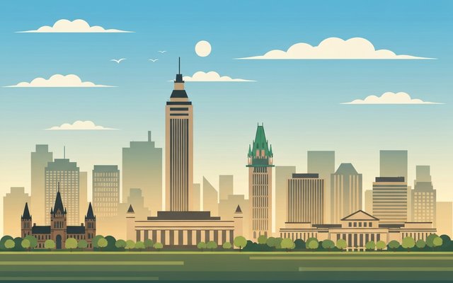 Illustration of Ottawa, Canada