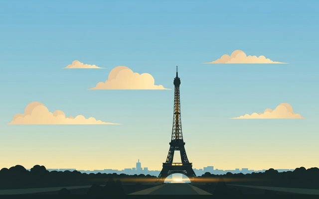 Illustration of Paris, France