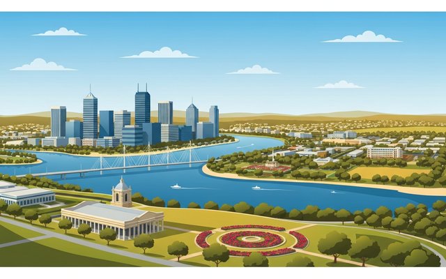 Illustration of Perth, Australia