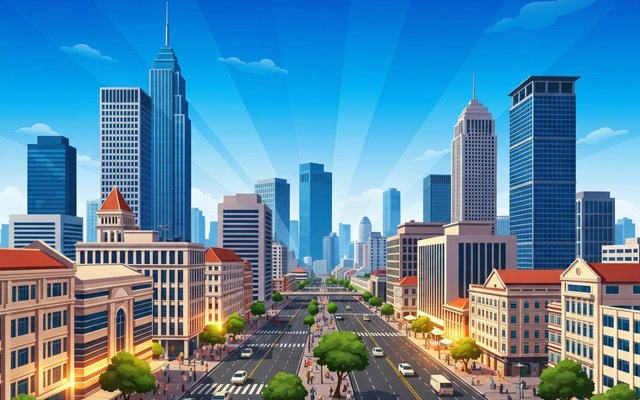 Illustration of Phnom Penh, Cambodia