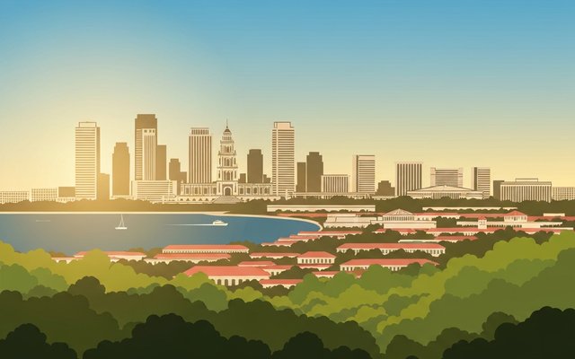 Illustration of Port-au-Prince, Haiti