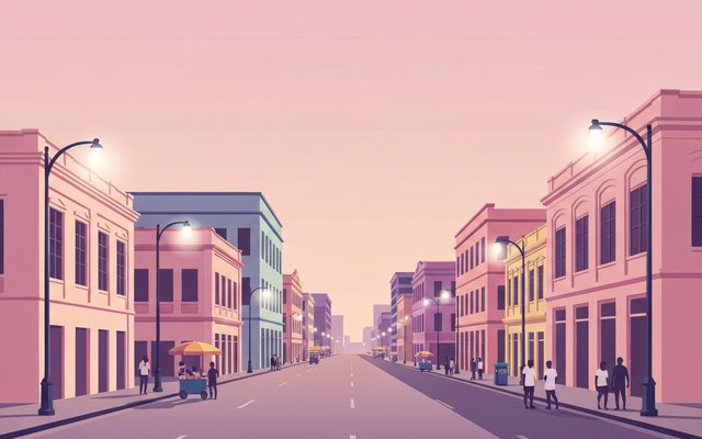 Illustration of Port of Spain, Trinidad and Tobago