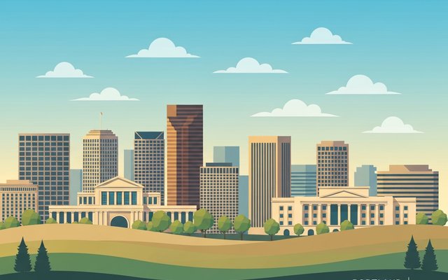 Illustration of Portland, OR