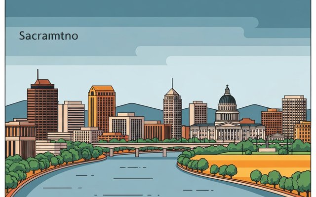 Illustration of Sacramento, CA