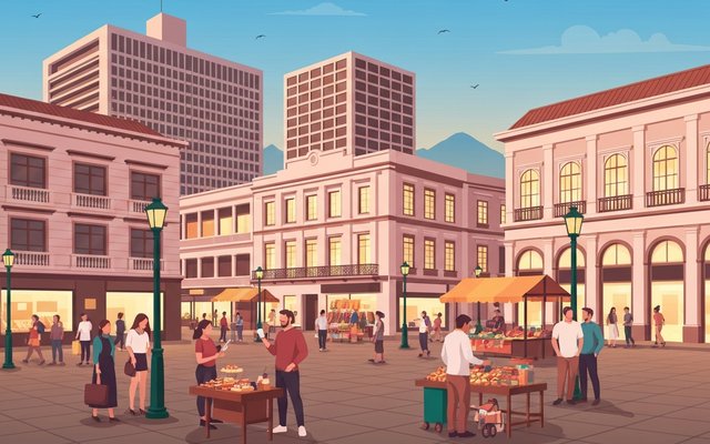 Illustration of San Jose, Costa Rica