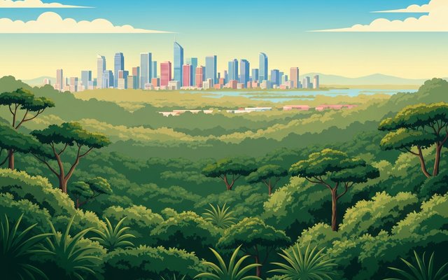 Illustration of Santo Domingo, Dominican Republic