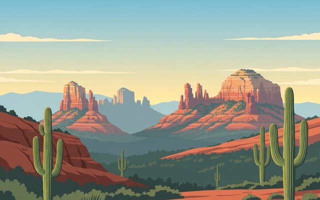 Illustration of Sedona, AZ