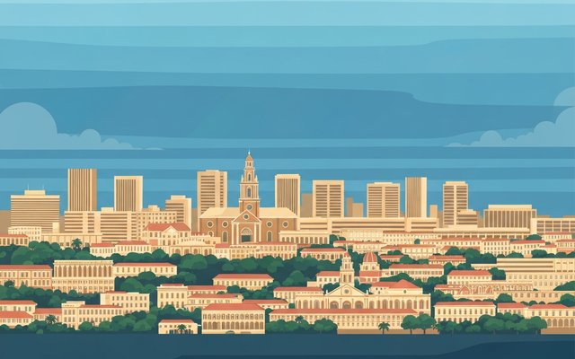 Illustration of St. George's, Grenada