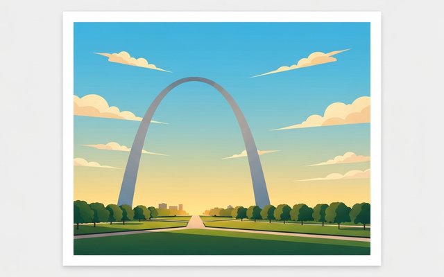 Illustration of St. Louis, MO