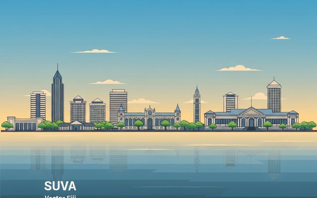 Illustration of Suva, Fiji
