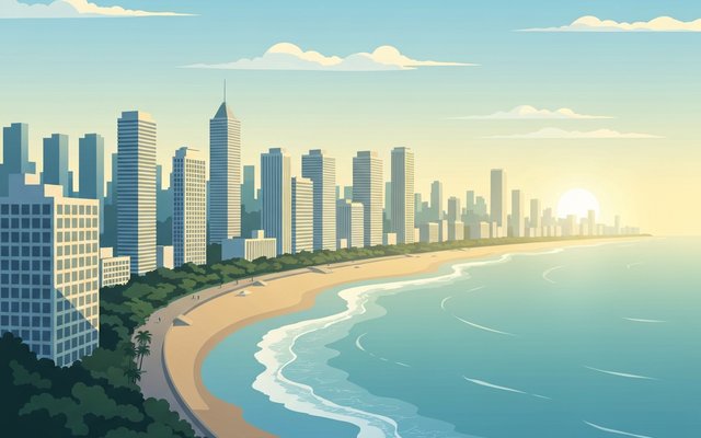 Illustration of Tel Aviv, Israel