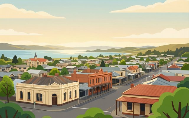 Illustration of Tokoroa, New Zealand
